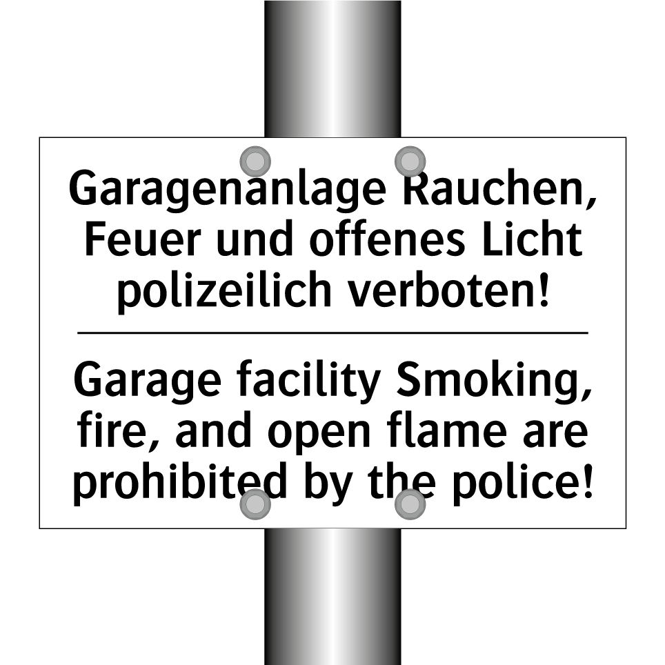 Garagenanlage Rauchen, Feuer und /.../ - Garage facility Smoking, fire, /.../