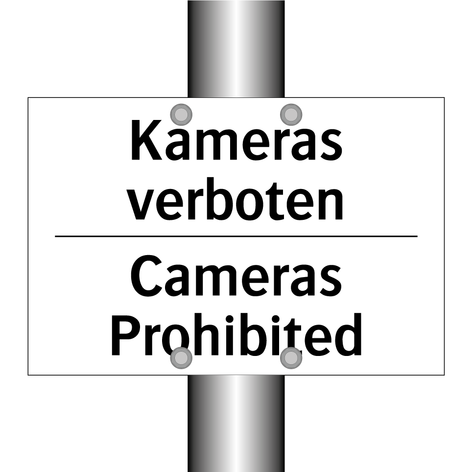 Kameras verboten - Cameras Prohibited