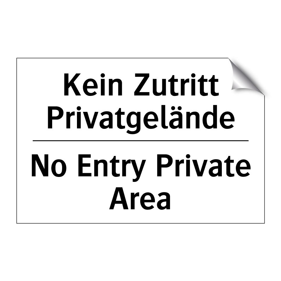 Kein Drängeln - No pushing