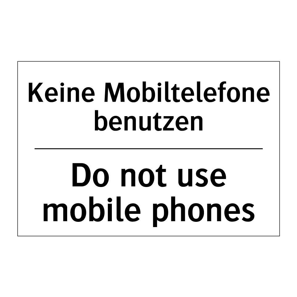 Kein Zutritt für Fahrzeuge mit /.../ - No entry for vehicles running /.../