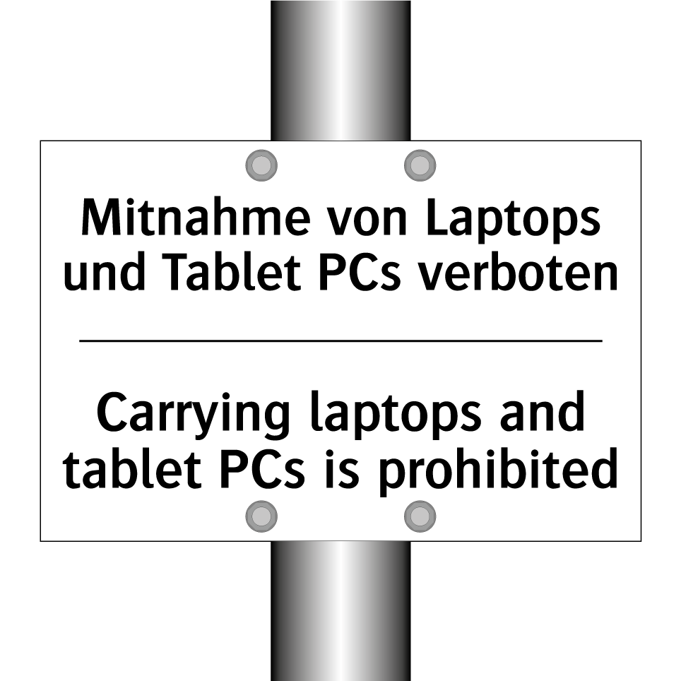 Mitnahme von Laptops und Tablet /.../ - Carrying laptops and tablet PCs /.../