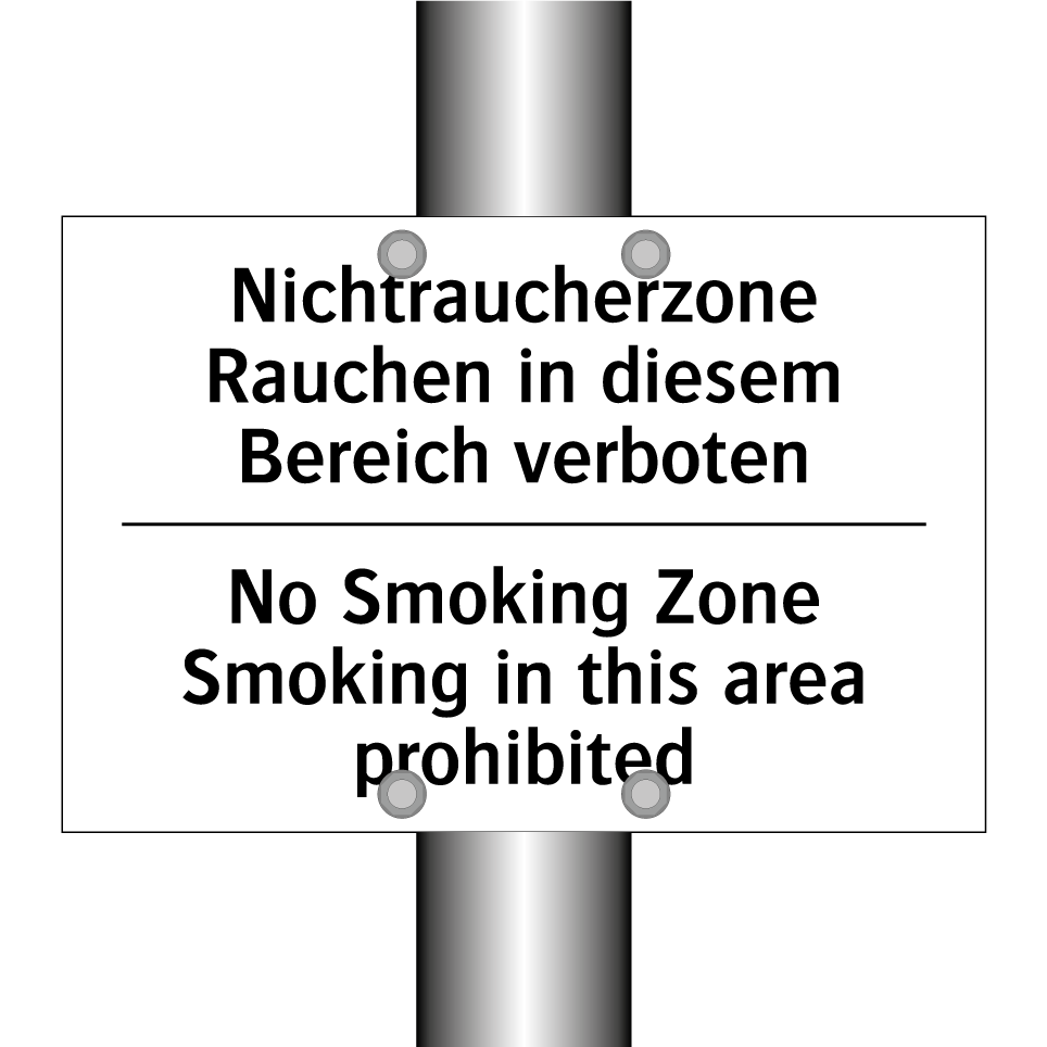 Nichtraucherzone Rauchen in diesem /.../ - No Smoking Zone Smoking in this /.../