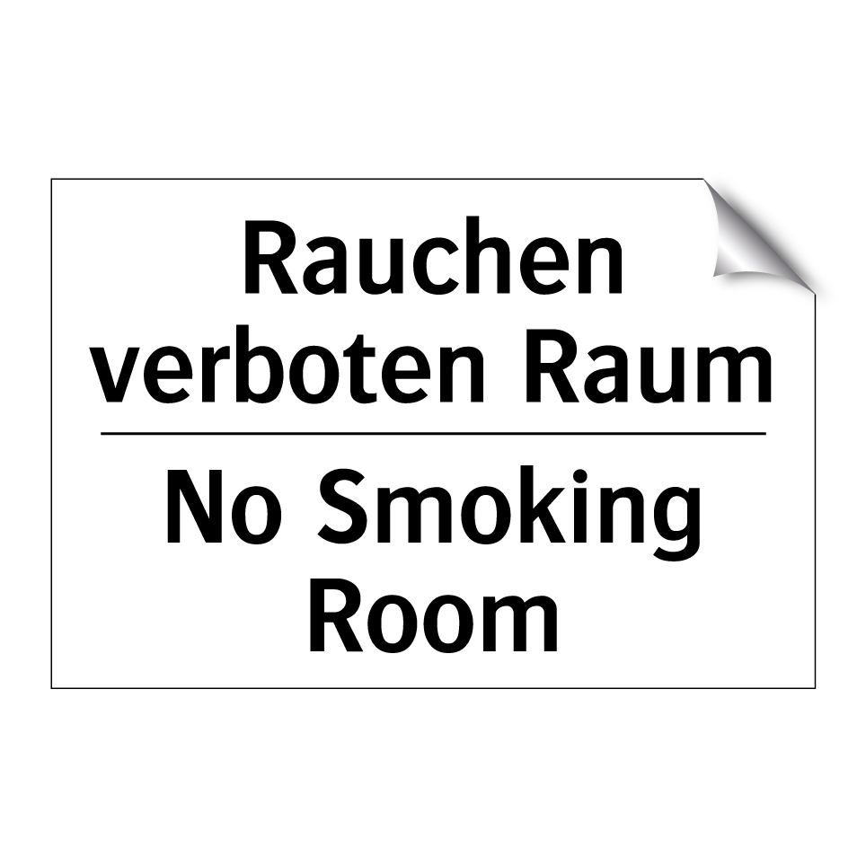 Rauchen verboten Raum - No Smoking Room