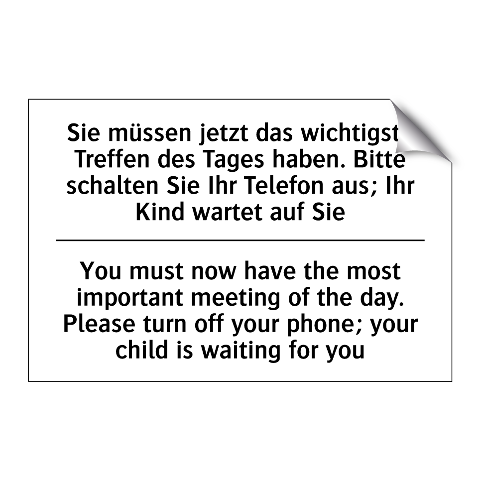 Sie müssen jetzt das wichtigste /.../ - You must now have the most important /.../