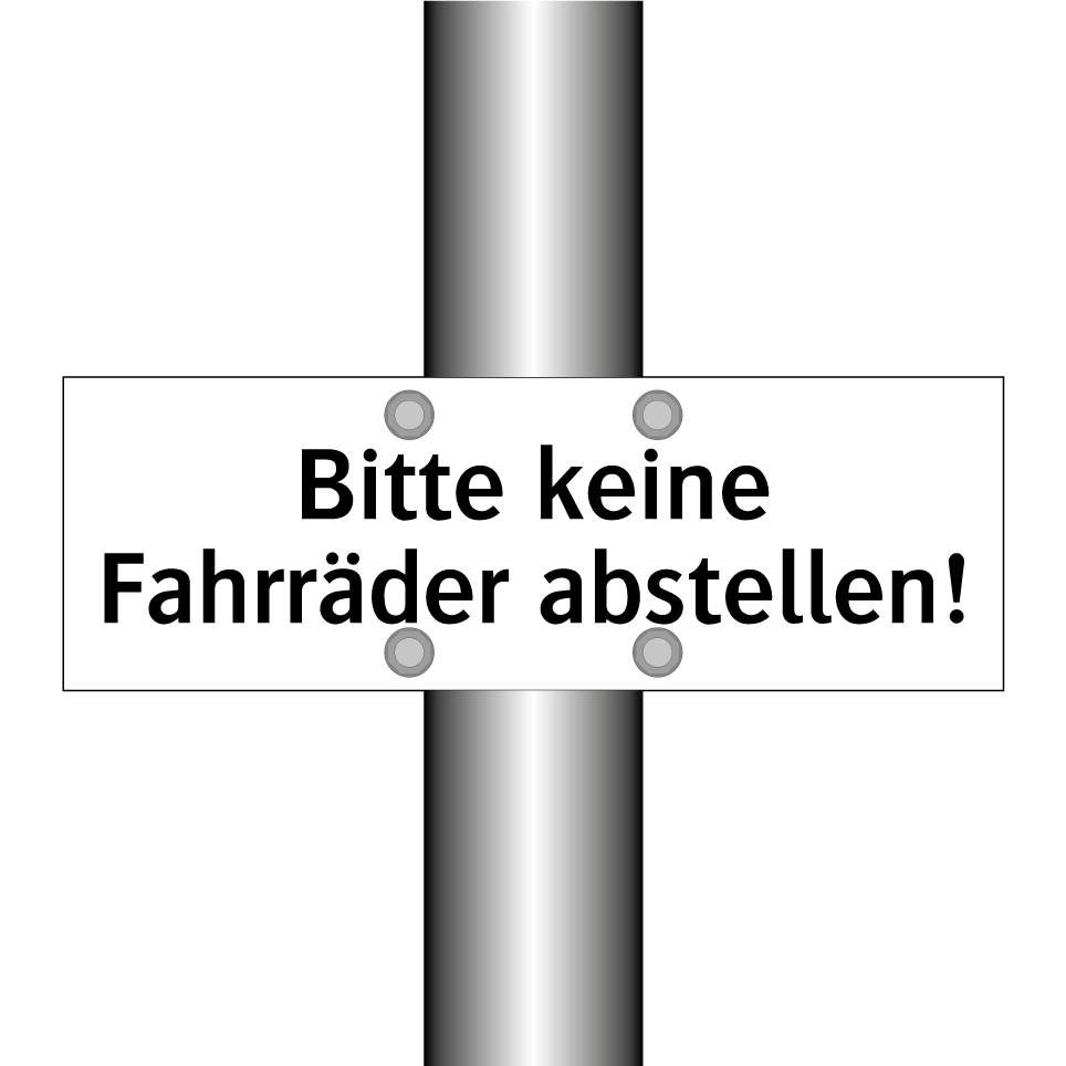 Bitte keine Fahrräder abstellen!