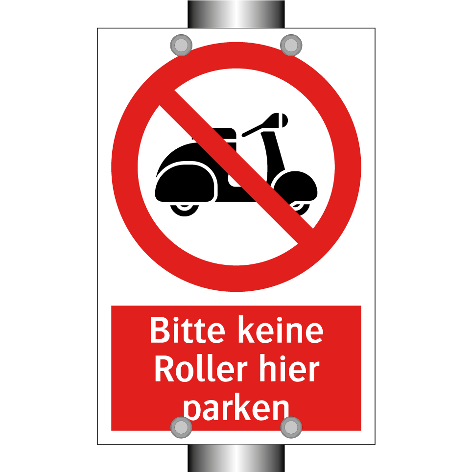 Bitte keine Roller hier parken