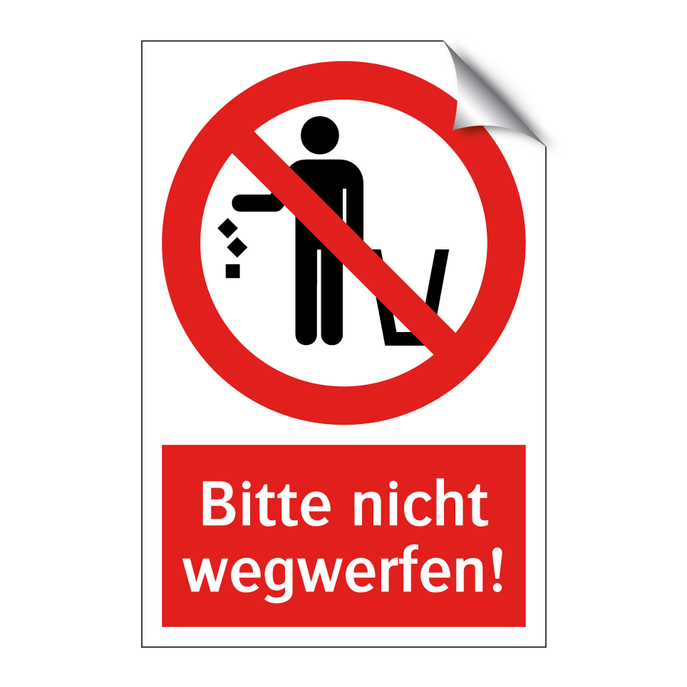 Bitte nicht wegwerfen!