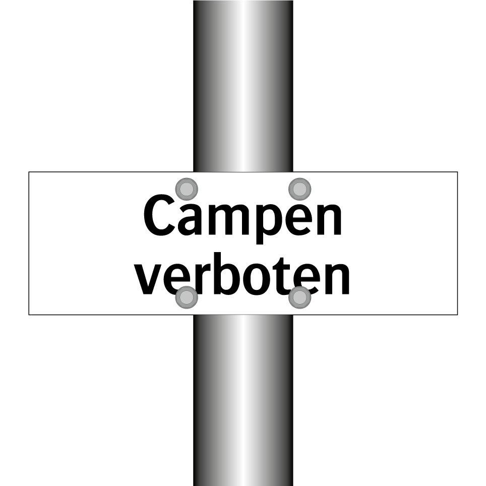 Campen verboten