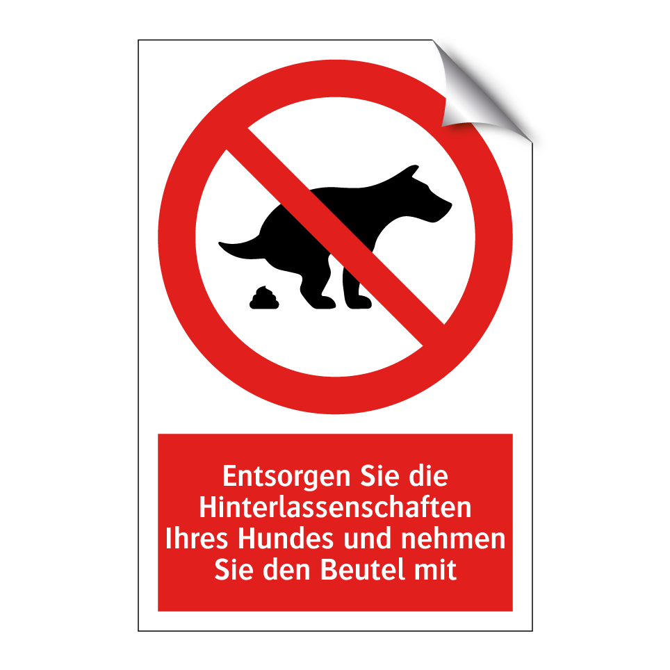 Entsorgen Sie die Hinterlassenschaften Ihres Hundes und nehmen Sie den Beutel mit