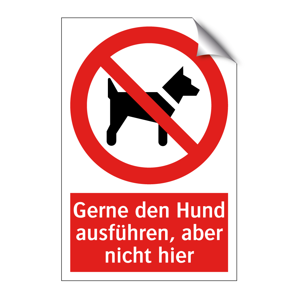 Gerne den Hund ausführen, aber nicht hier