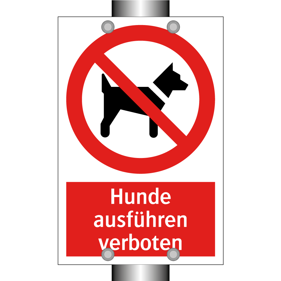 Hunde ausführen verboten