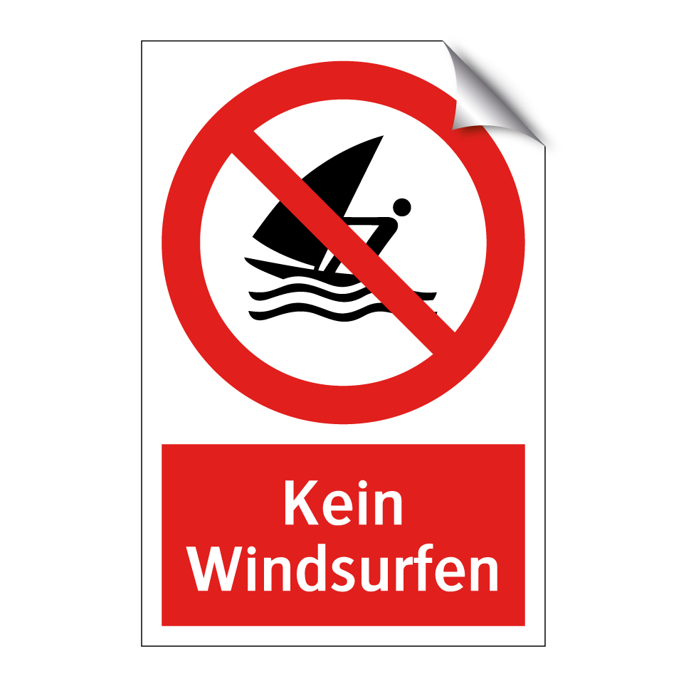 Kein Windsurfen