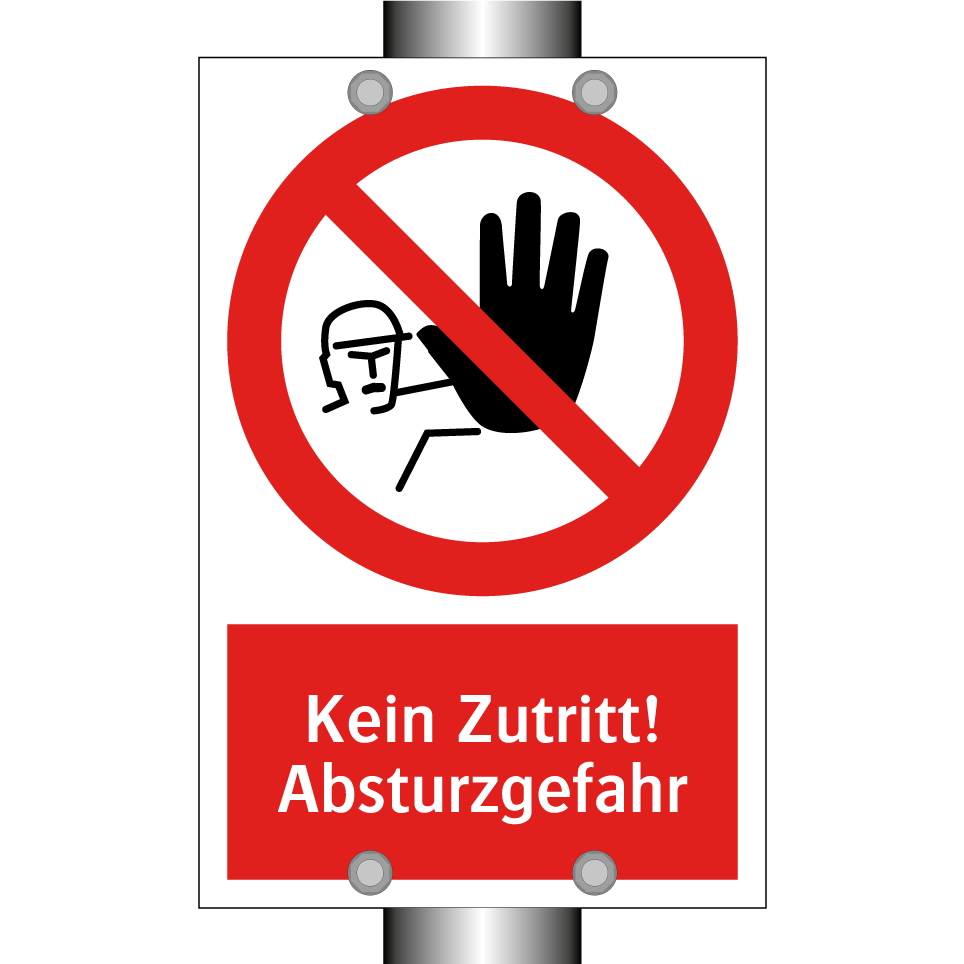 Kein Zutritt! Absturzgefahr
