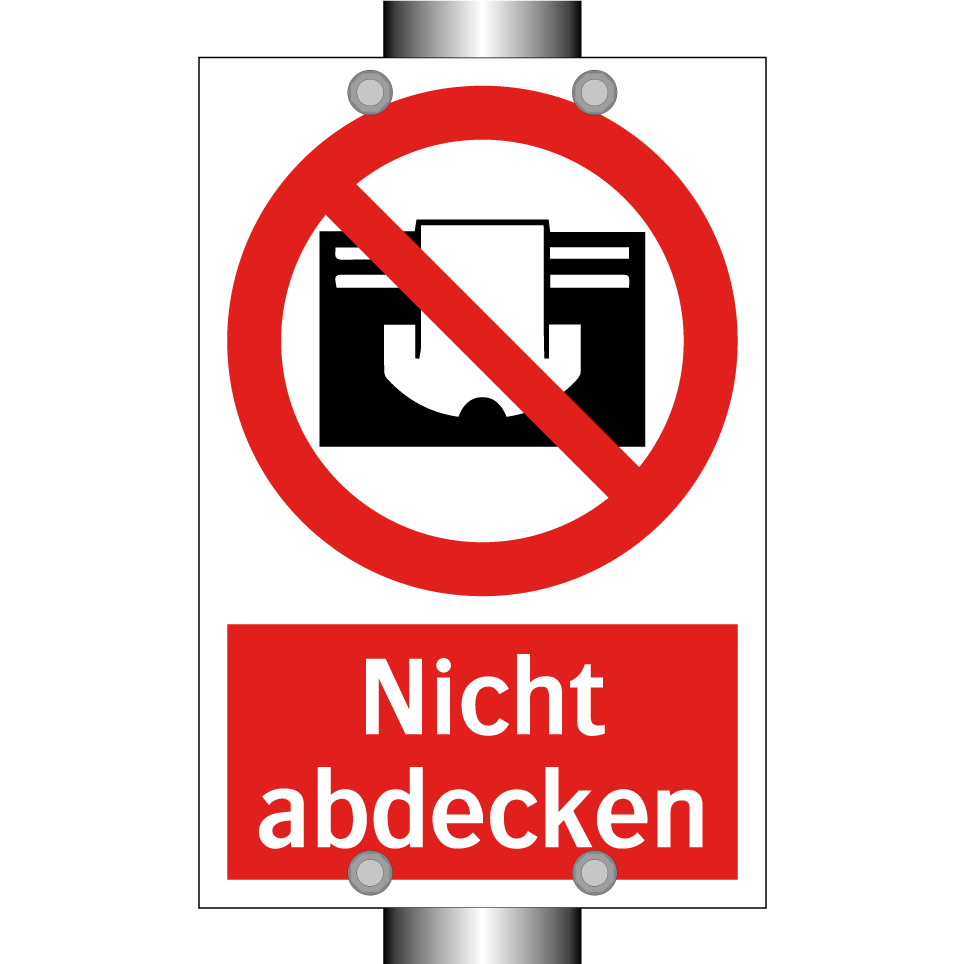 Nicht abdecken