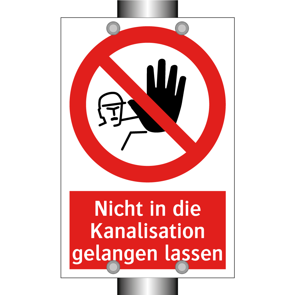 Nicht in die Kanalisation gelangen lassen