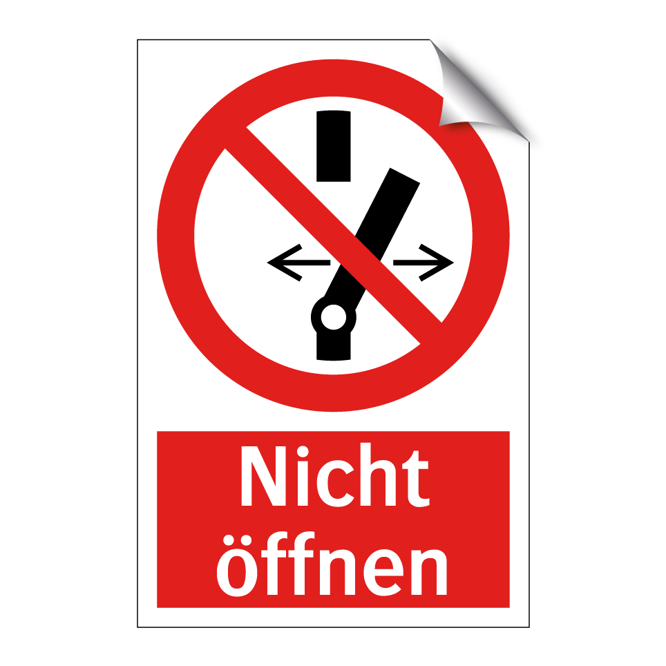 Nicht öffnen