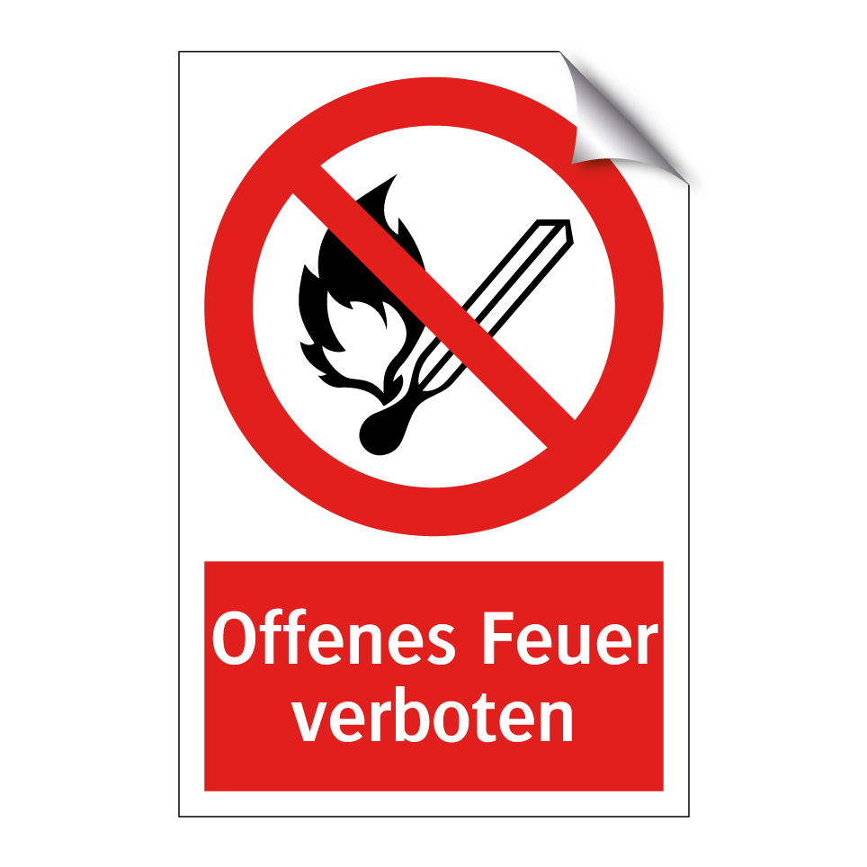 Offenes Feuer verboten