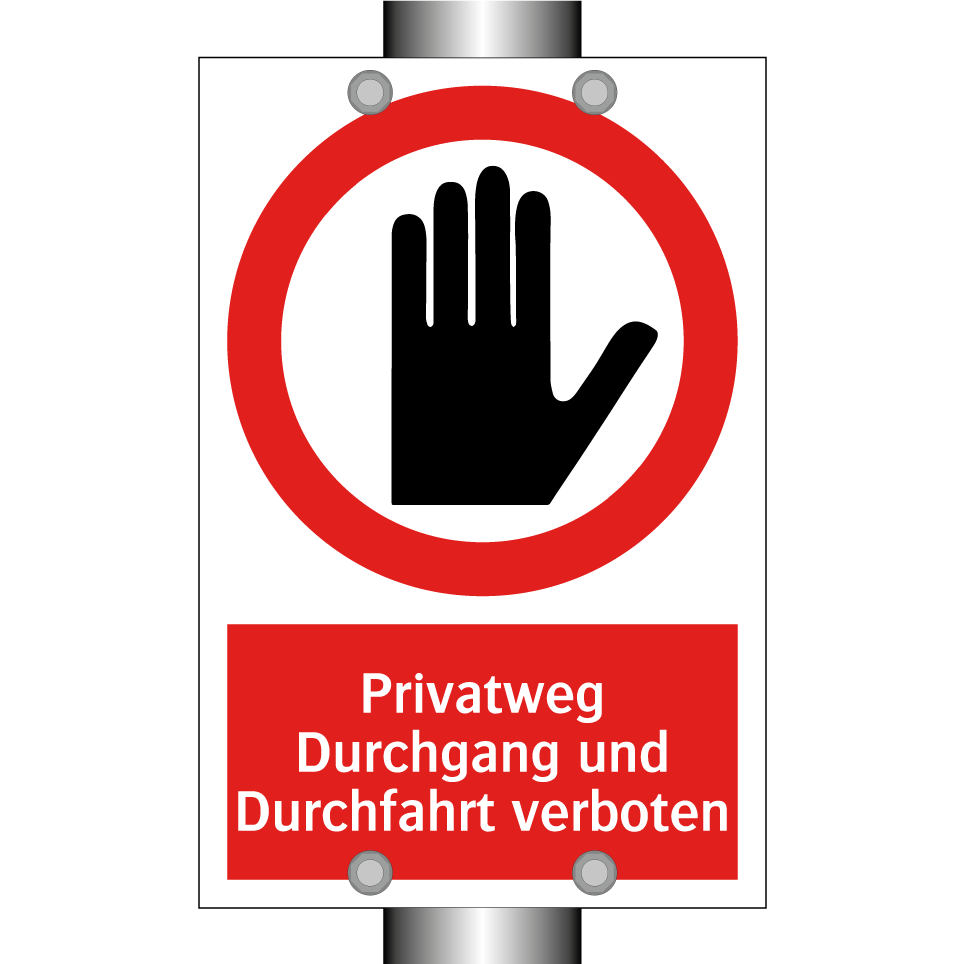 Privatweg Durchgang und Durchfahrt verboten