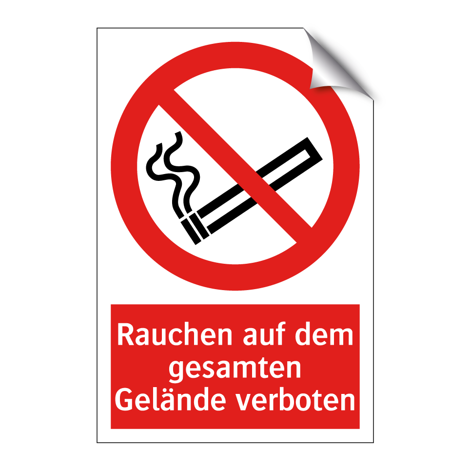 Rauchen auf dem gesamten Gelände verboten