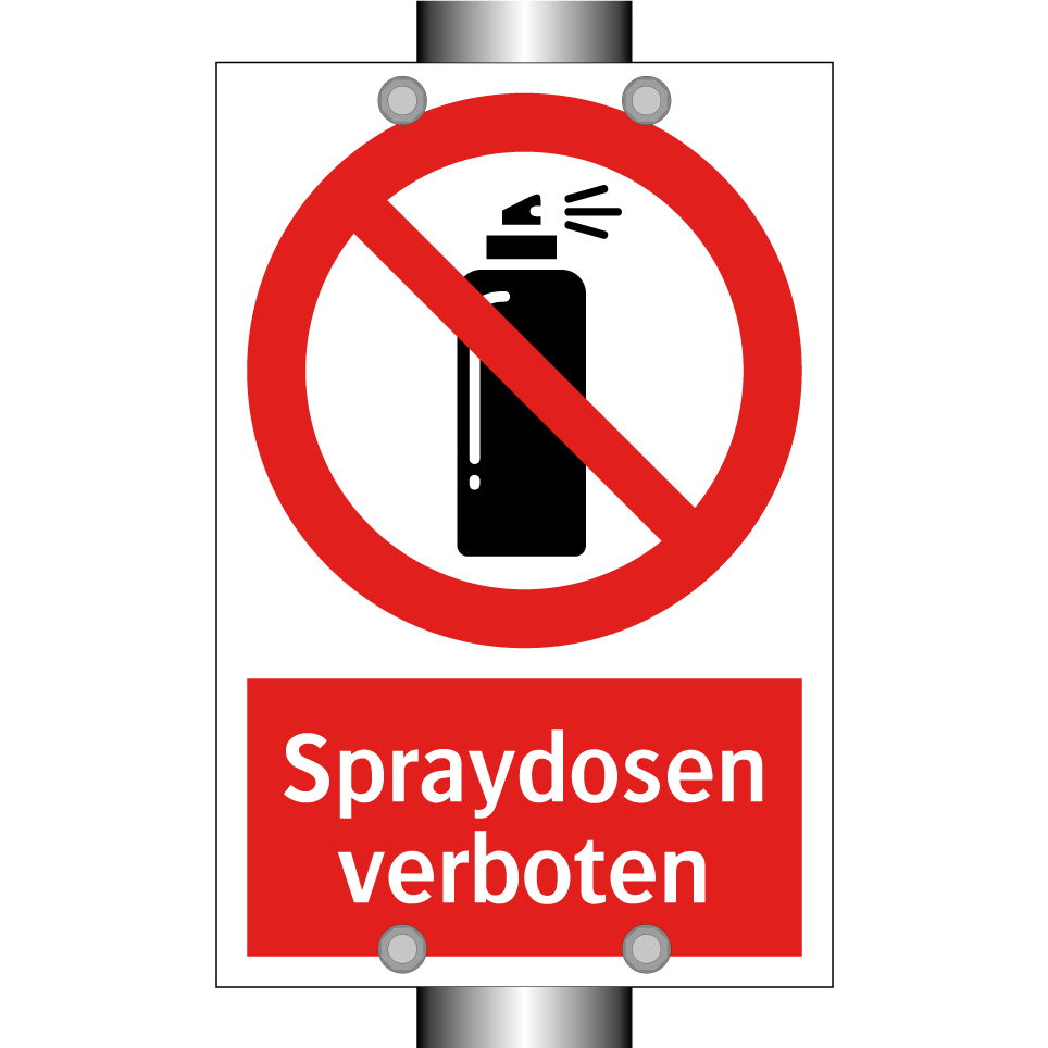 Spraydosen verboten
