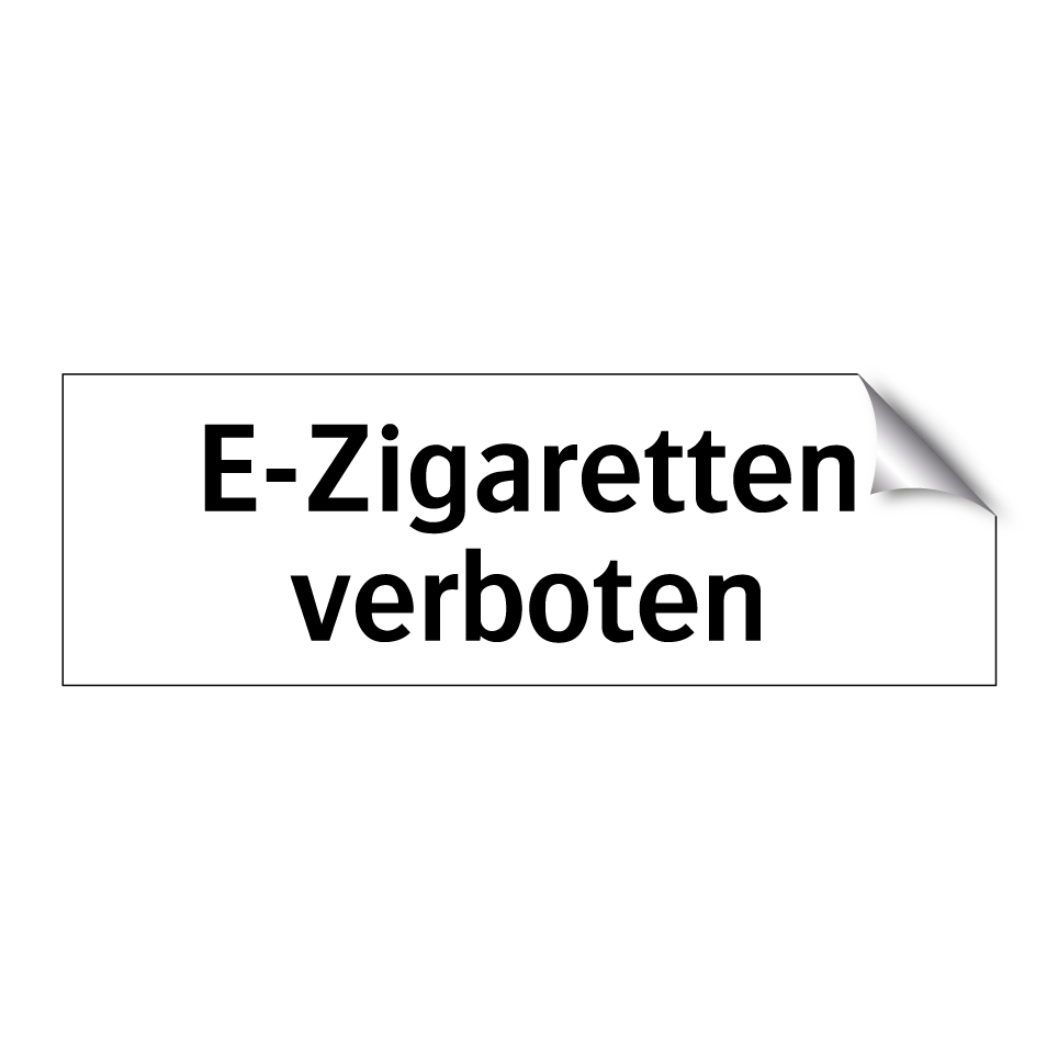 E-Zigaretten verboten