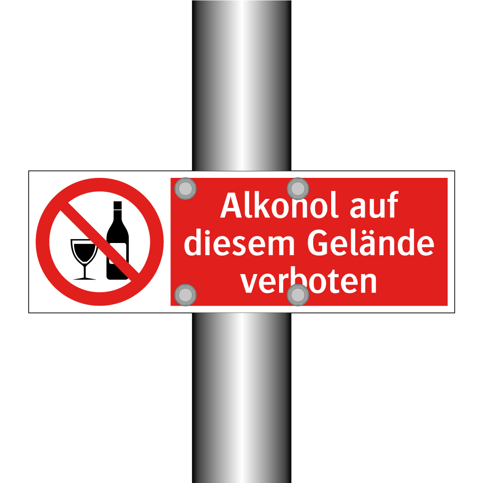 Alkohol auf diesem Gelände verboten