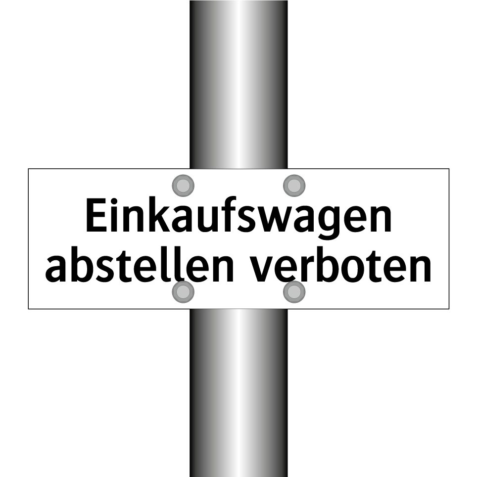 Einkaufswagen abstellen verboten