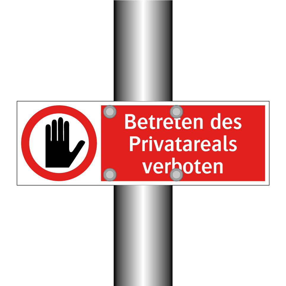 Betreten des Privatareals verboten