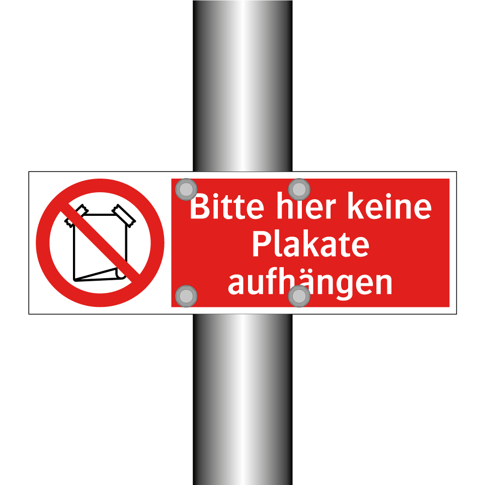 Bitte hier keine Plakate aufhängen