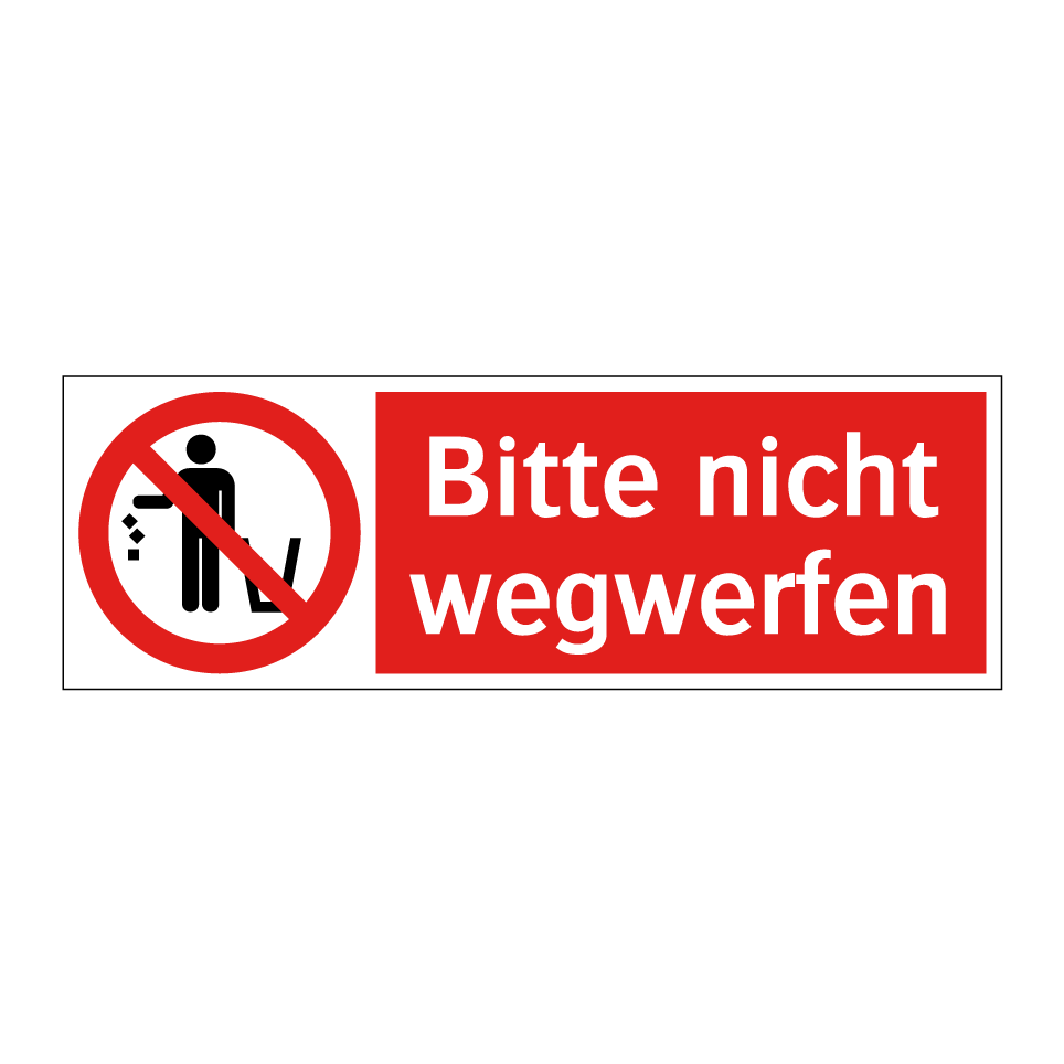 Bitte nicht wegwerfen