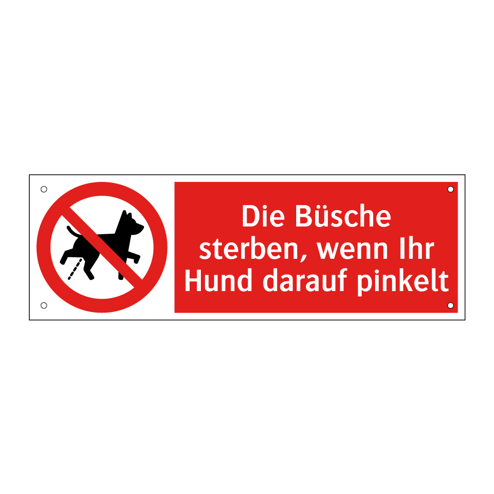 Die Büsche sterben, wenn Ihr Hund darauf pinkelt