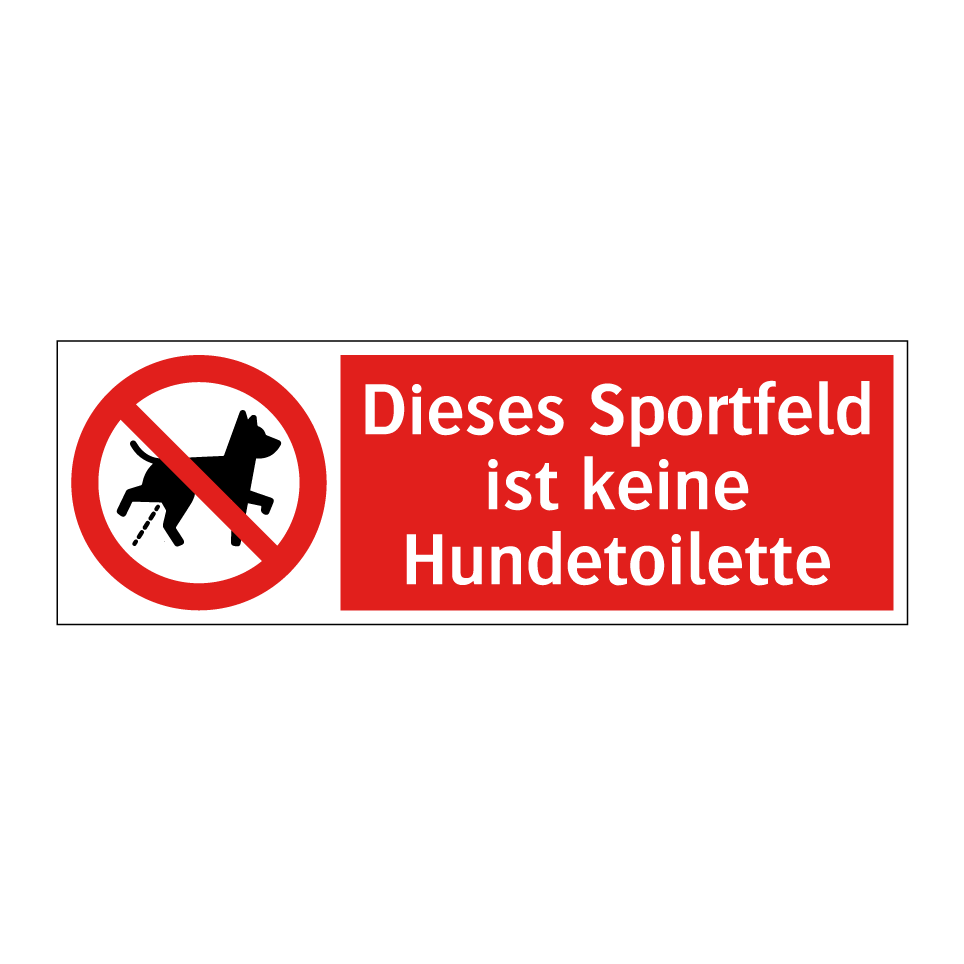 Dieses Sportfeld ist keine Hundetoilette