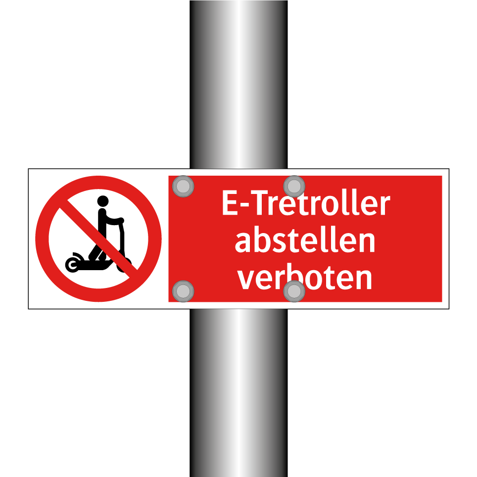 E-Tretroller abstellen verboten