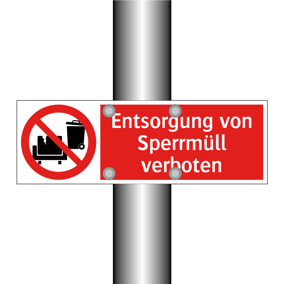 Entsorgung von Sperrmüll verboten