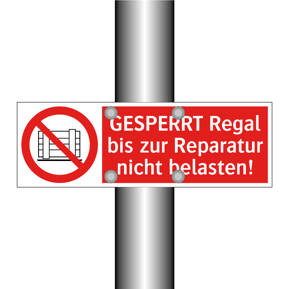 GESPERRT Regal bis zur Reparatur nicht belasten!