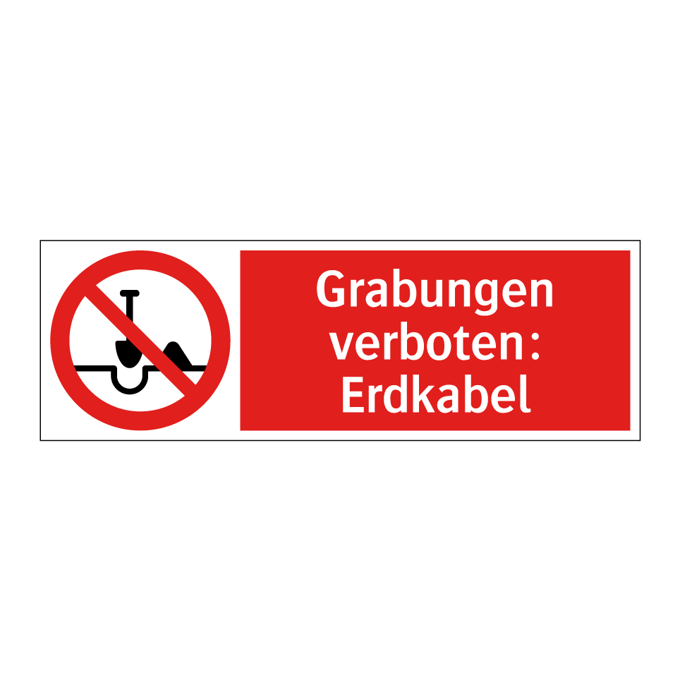 Grabungen verboten: Erdkabel