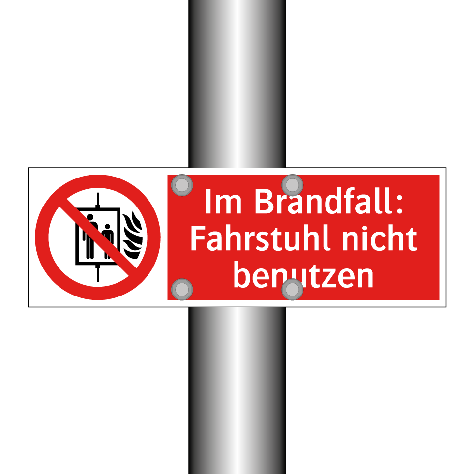 Im Brandfall: Fahrstuhl nicht benutzen