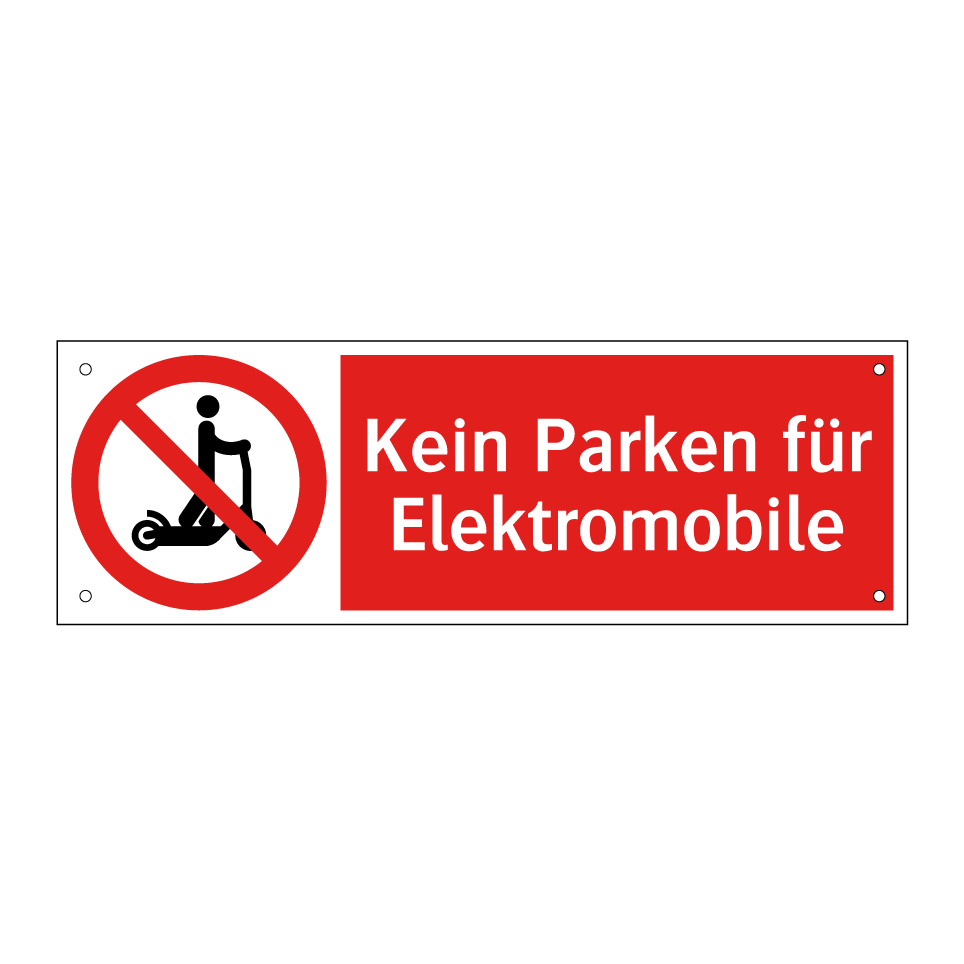 Kein Parken für Elektromobile