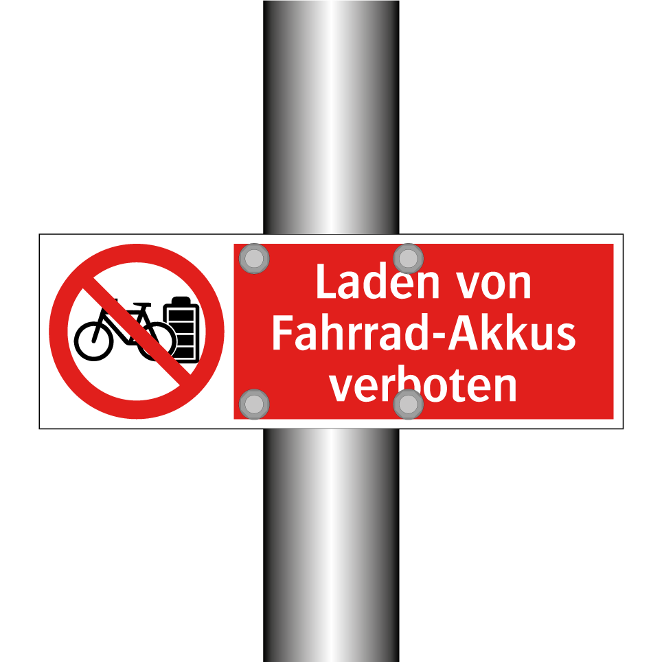 Laden von Fahrrad-Akkus verboten