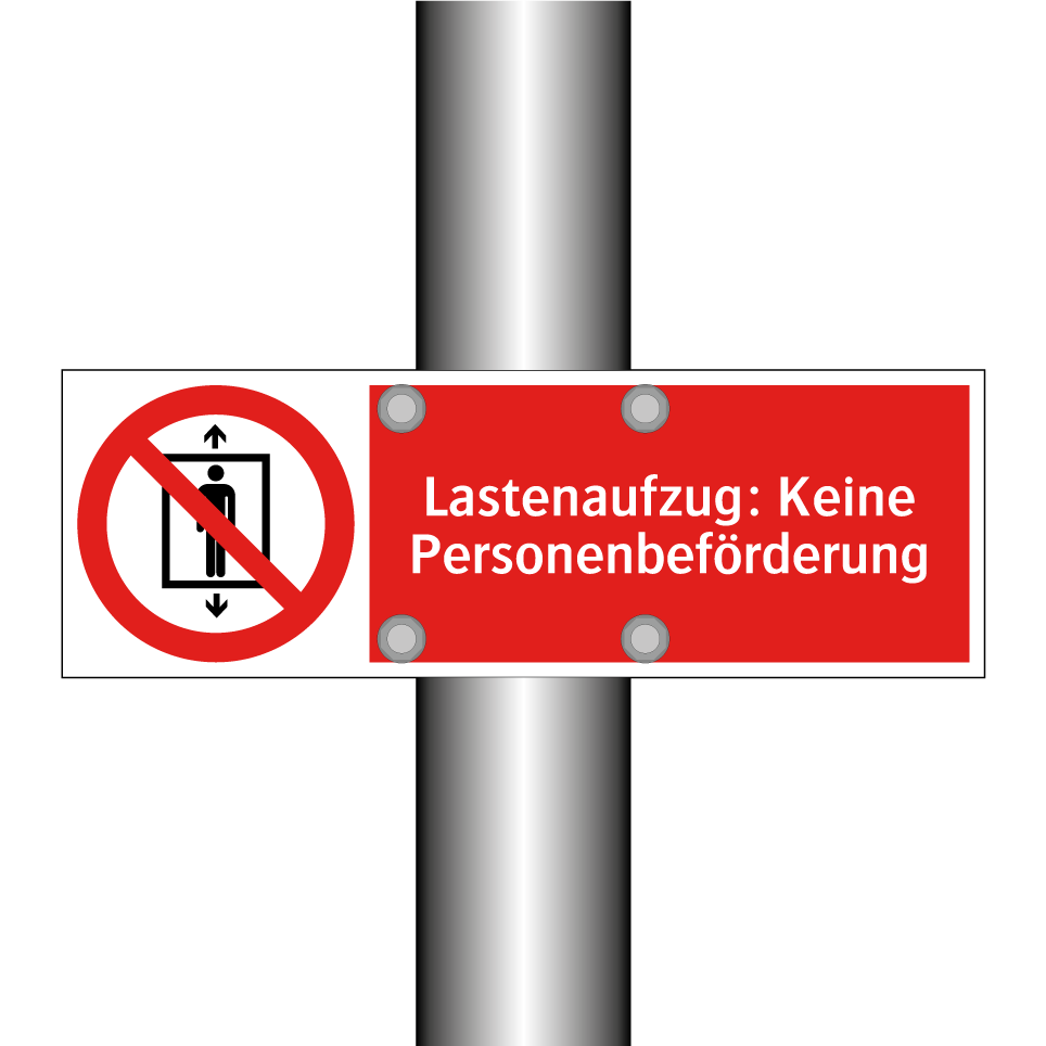 Lastenaufzug: Keine Personenbeförderung