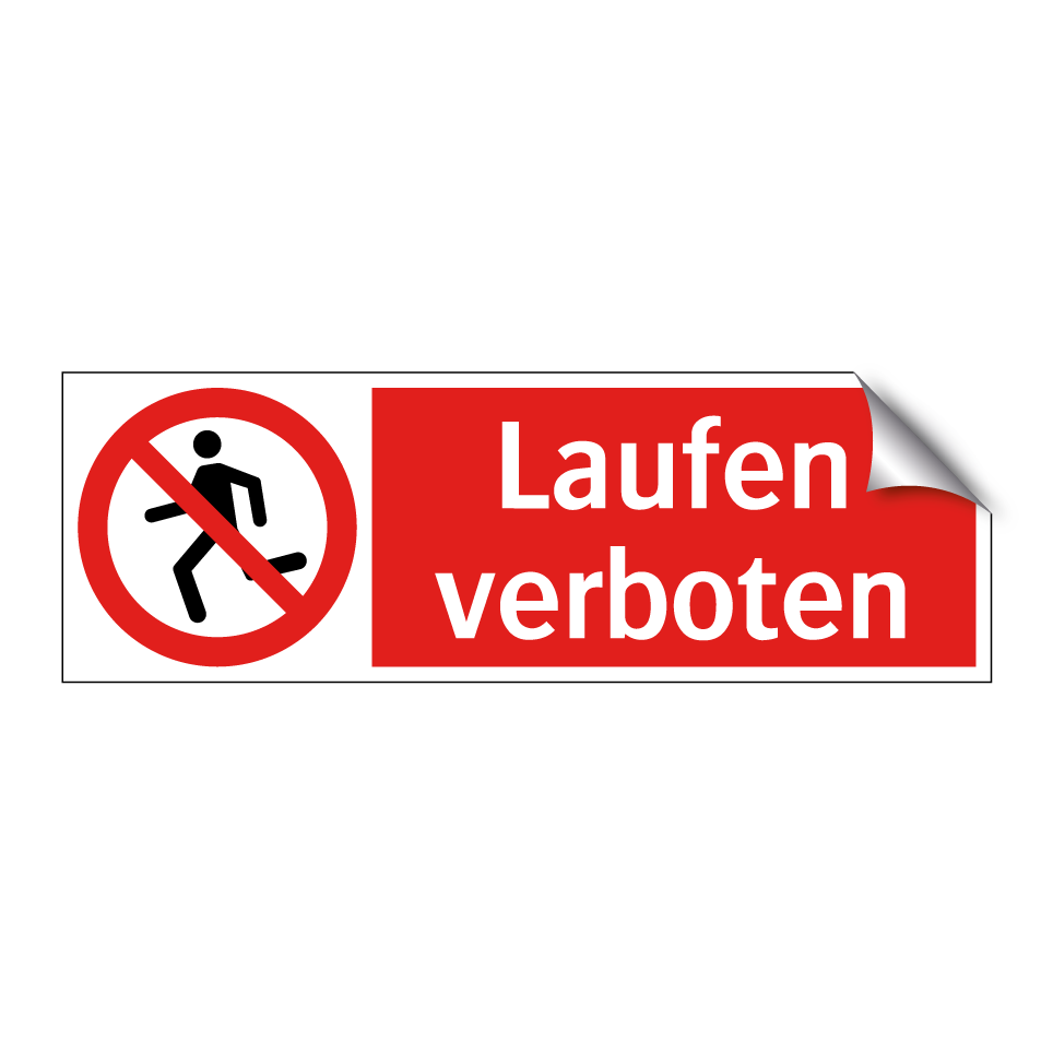 Laufen verboten