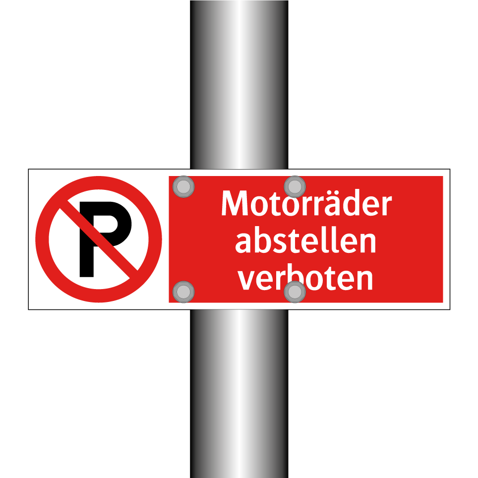 Motorräder abstellen verboten