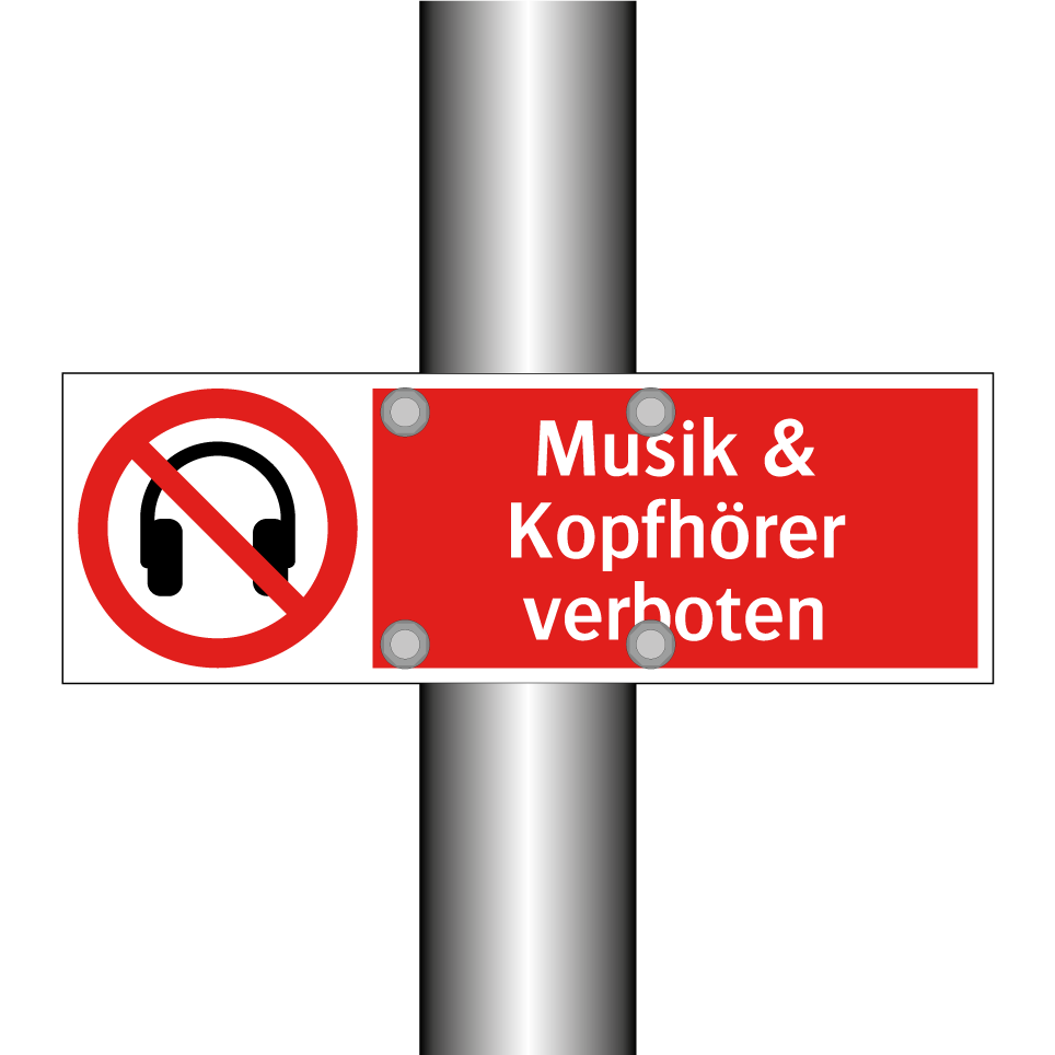 Musik & Kopfhörer verboten