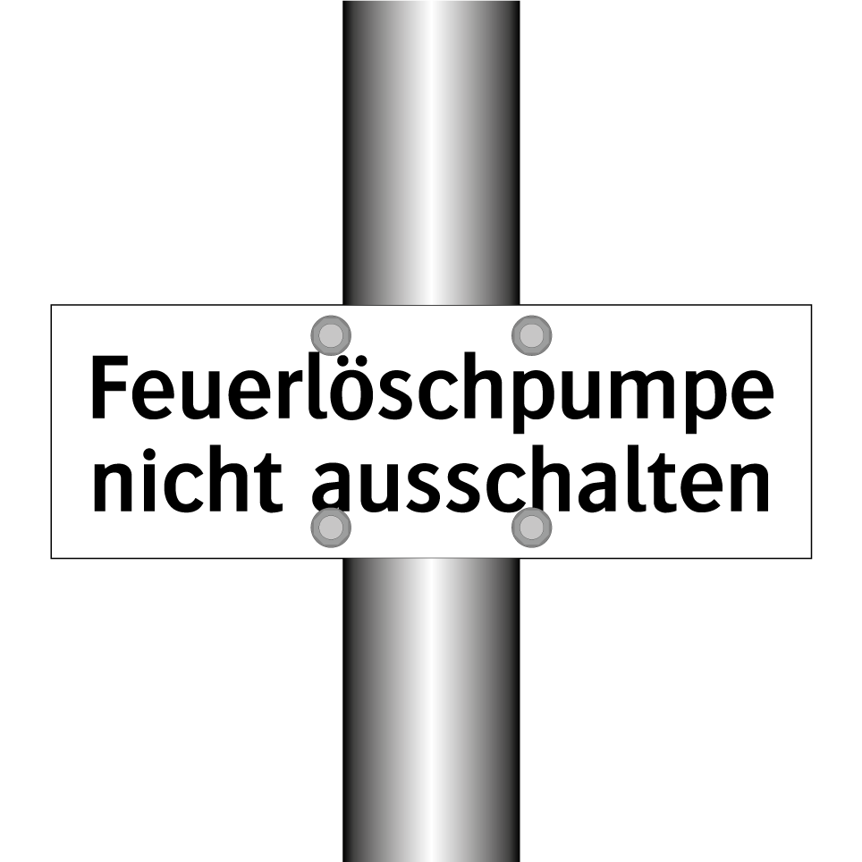 Feuerlöschpumpe nicht ausschalten