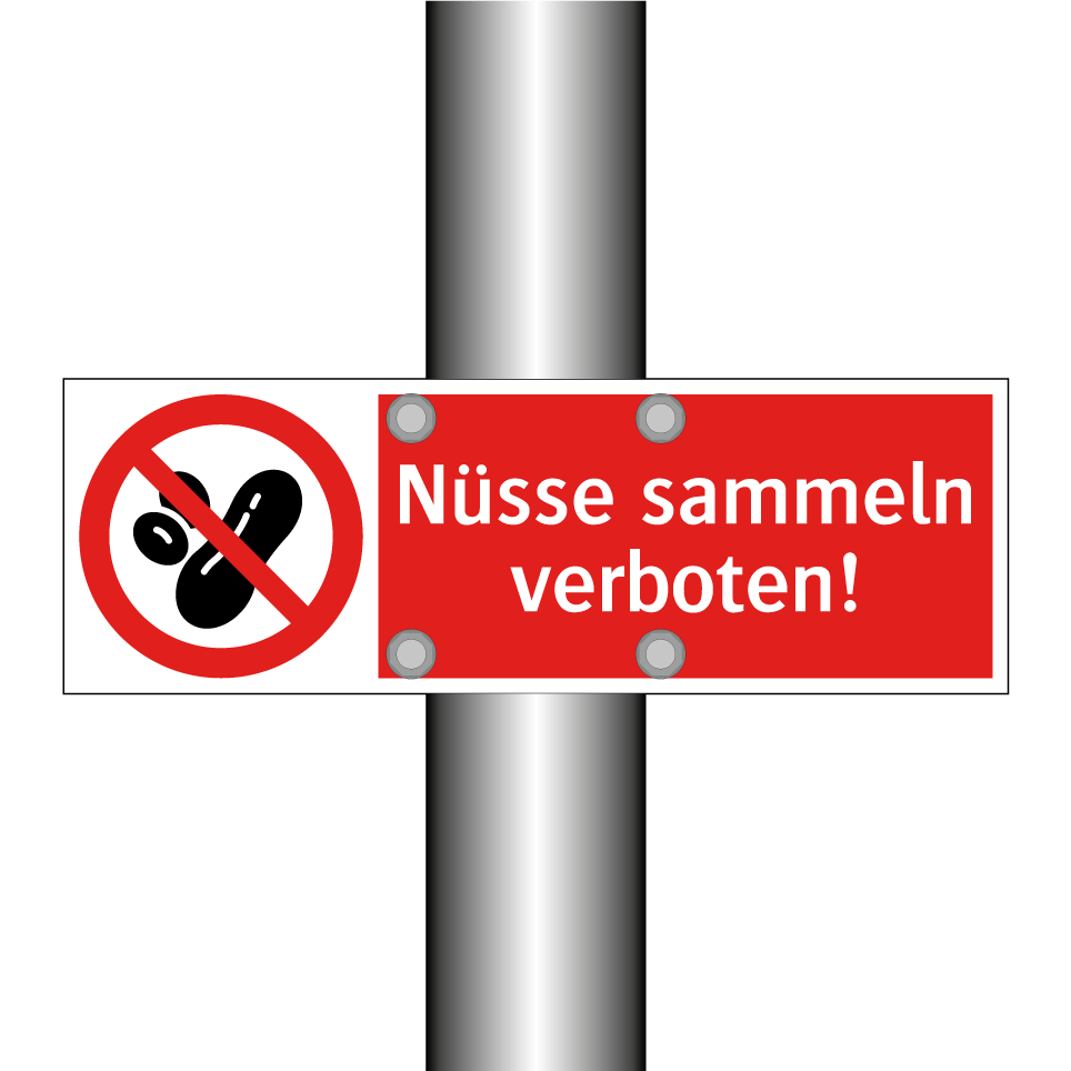 Nüsse sammeln verboten!