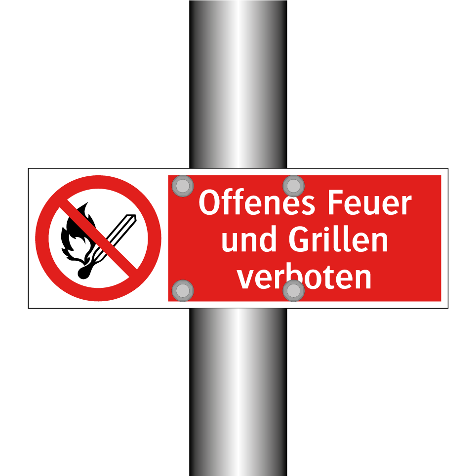 Offenes Feuer und Grillen verboten