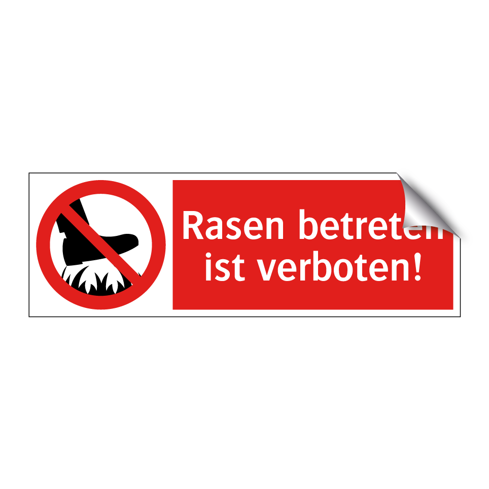 Rasen betreten ist verboten!