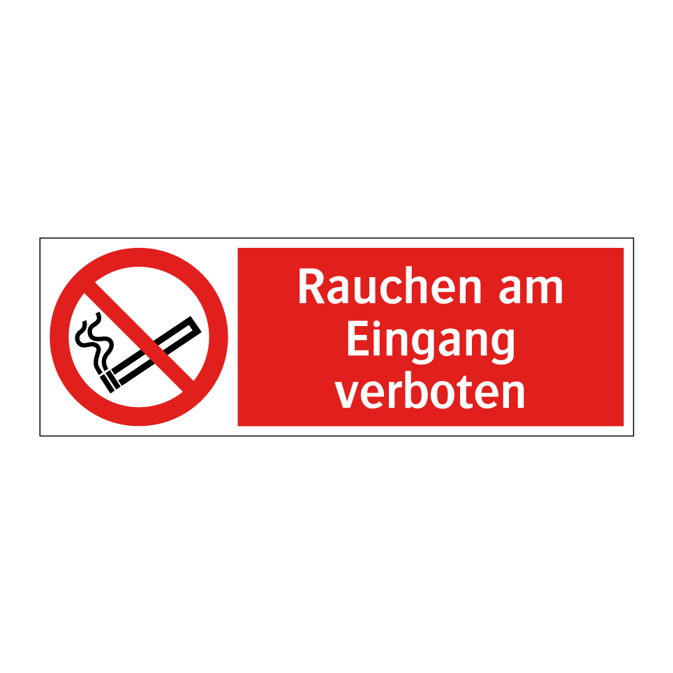 Rauchen am Eingang verboten