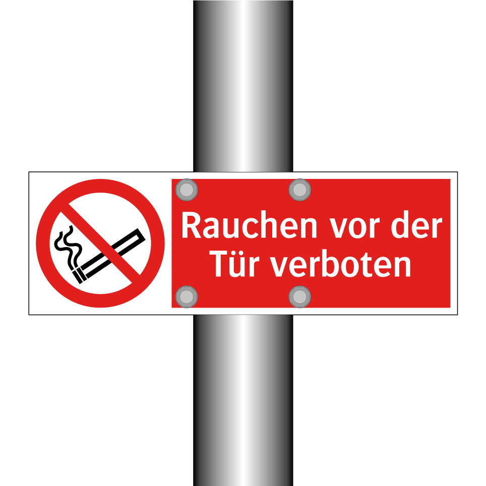 Rauchen vor der Tür verboten