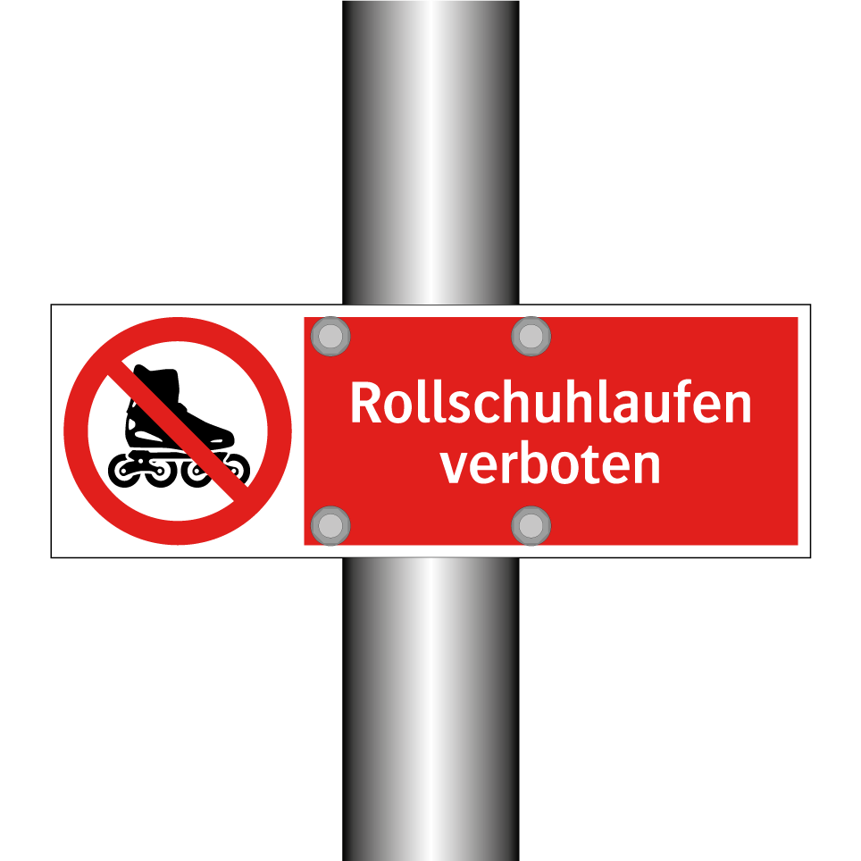Rollschuhlaufen verboten